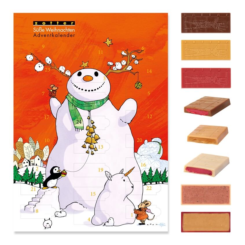 Zotter Adventskalender Süße Weihnachten