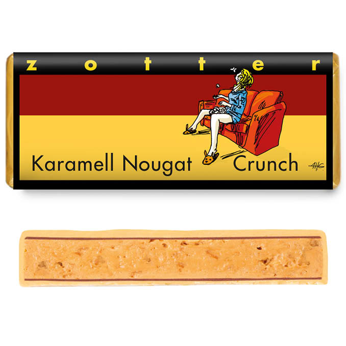 Zotter Fairtrade Schokolade Karamell Nougat Crunch