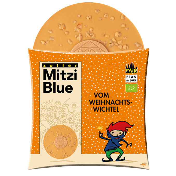 Zotter Mitzi Blue Vom Weihnachtswichtel