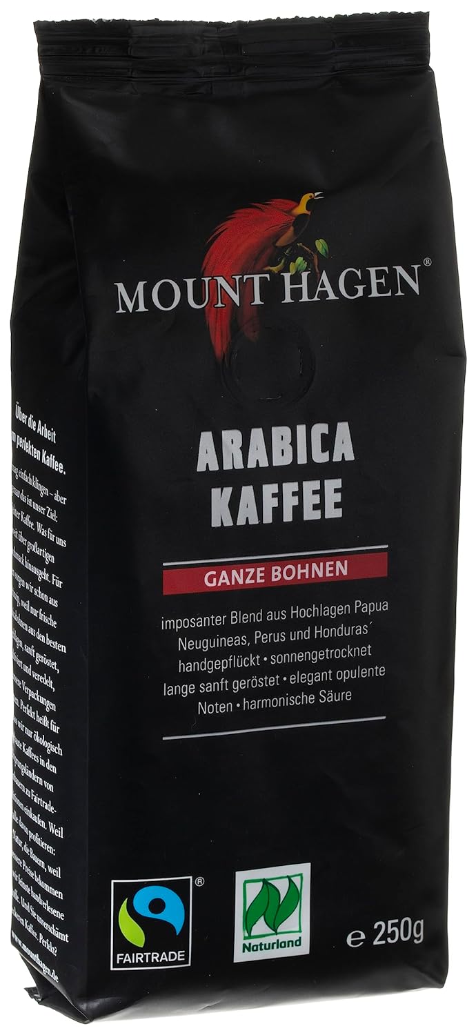 Mount Hagen Fairtrade Röstkaffee ganze Bohne